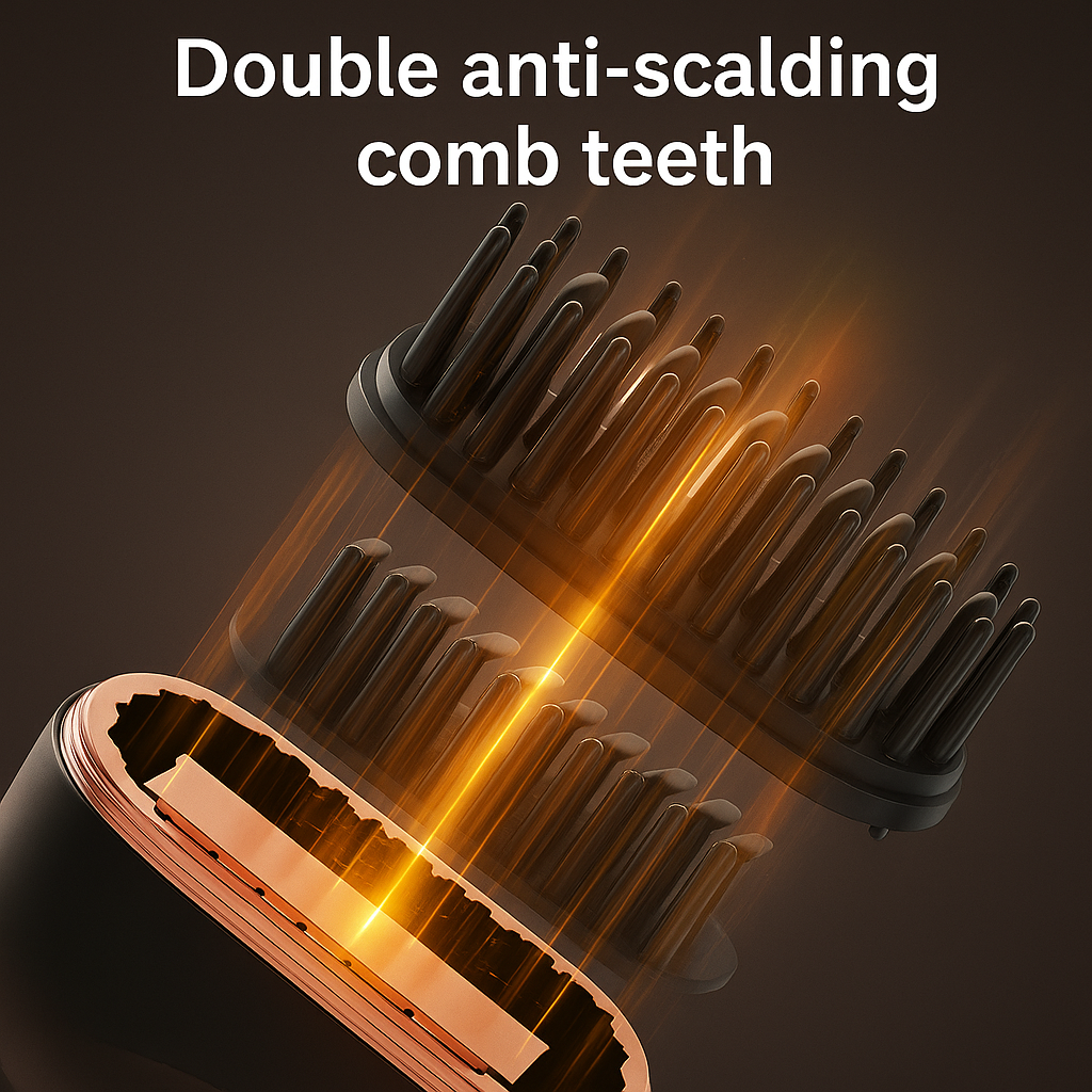 Mini Wireless Hair Straightening Comb – Pocket-Sized, Dual-Use & Rechargeable